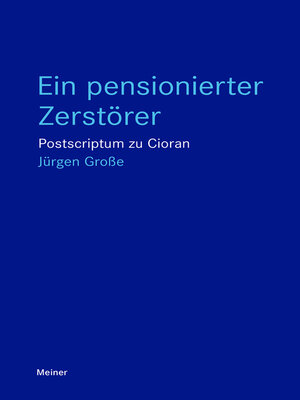 cover image of Ein pensionierter Zerstörer